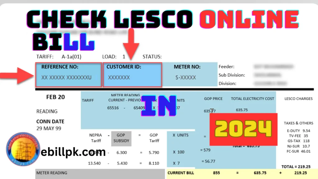 LESCO Electricity Bill