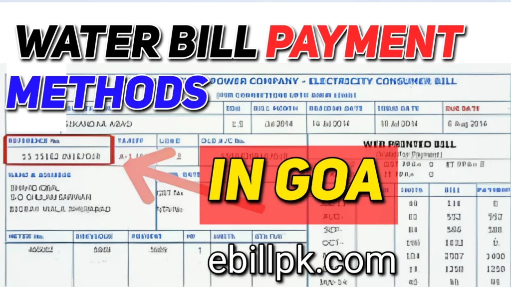 Water bill payment in Goa