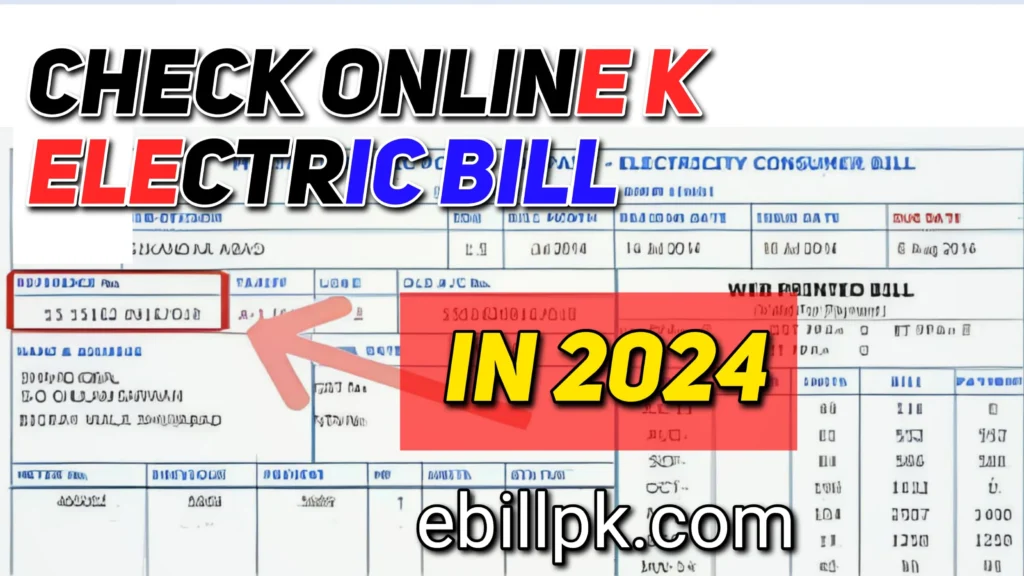 K ELECTRIC BILL